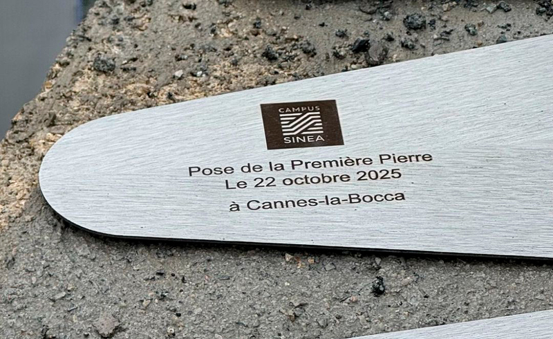 Tamarins Développement pose la première pierre du Campus Sinea à Cannes