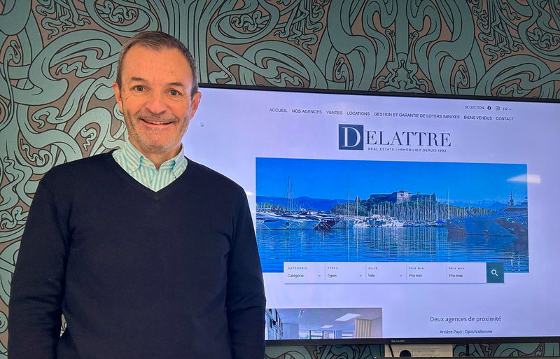 Delattre immobilier inaugure une nouvelle agence à Antibes.
