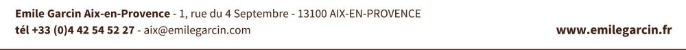 EMILE GARCIN Aix-en-Provence