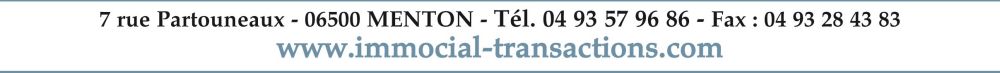 IMMOCIAL TRANSACTIONS MENTON