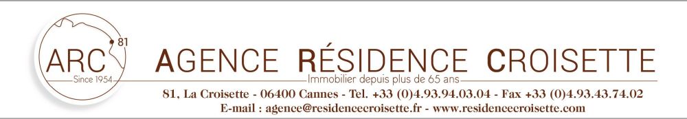 AGENCE RESIDENCE CROISETTE