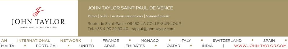 JOHN TAYLOR SAINT PAUL DE VENCE
