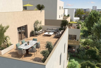 Appartement &agrave; vendre &agrave; immobilier VAULX-EN-VELIN  - 5 pi&egrave;ces - 96 m&sup2; 