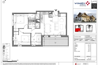 Appartement &agrave; vendre &agrave; MORZINE  - 4 pi&egrave;ces - 63 m&sup2; 