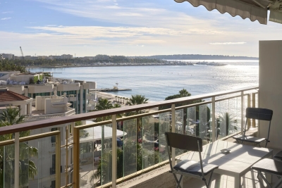 Appartement à vendre vue mer derniere etage cannes 