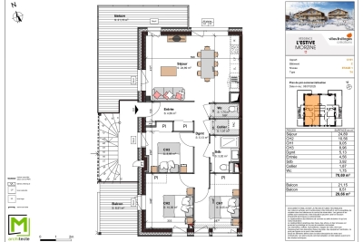Appartement &agrave; vendre &agrave; MORZINE  - 4 pi&egrave;ces - 100 m&sup2; 