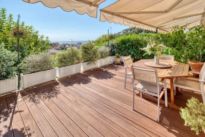 Appartement à vendre plain pied et vue mer alpes maritimes 