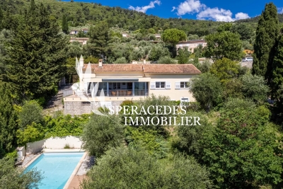 Maison à vendre piscine jardin vue mer tignet