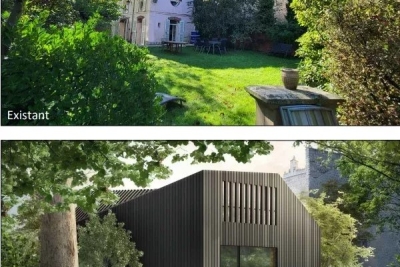 Maison à vendre terrain est nord 