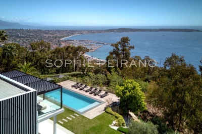 Maison à vendre piscine vue panoramique mer cannes 