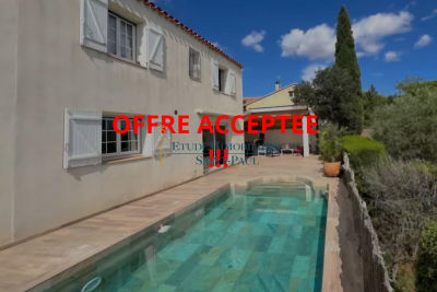 Maison &agrave; vendre &agrave; immobilier BOUJAN-SUR-LIBRON  - 7 pi&egrave;ces - 160 m&sup2; 