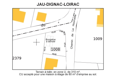terrain à vendre à JAU-DIGNAC-ET-LOIRAC    