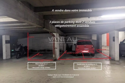 Parking/Garage à vendre à BOULOGNE BILLANCOURT Coteaux 1  - 9 m² 