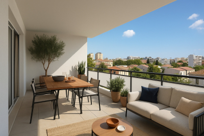 Appartement à vendre à MARSEILLE 8EME Vaufreges-Leon Lachamp - 2 pièces - 45 m² 