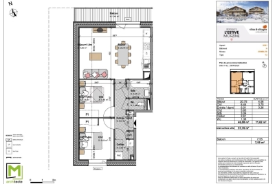 Apartment for sale in MORZINE  - 3 rooms - 57 m² 
