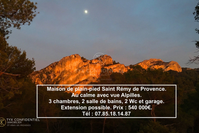 Maison &agrave; vendre &agrave; ST-RÉMY-DE-PROVENCE  - 4 pi&egrave;ces - 90 m&sup2; 