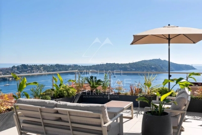 Appartement à vendre vue mer cap de sud terrasse villefranche sur mer 
