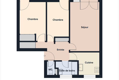 Appartement &agrave; vendre &agrave; PARIS 17EME  - 3 pi&egrave;ces - 55 m&sup2; 