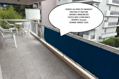 Appartement &agrave; vendre &agrave; CANNES  - 3 pi&egrave;ces - 59 m&sup2; 