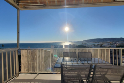 Appartement à vendre vue mer dernier etage sud