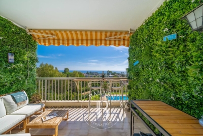 Appartement à vendre piscine vue panoramique mer cannes 