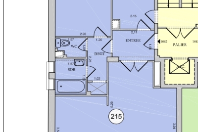 Appartement à vendre à PARIS 15EME Petit Montrouge 8 - 3 pièces - 56 m² 