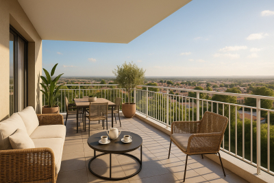 Appartement à vendre à VITROLLES Les Comtes-Eydalin - 3 pièces - 63 m² 