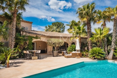 Maison à vendre terrasse vue mer palmiers