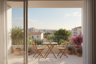 Appartement à vendre à MARSEILLE 11EME Aire de la Dime-Roy Rene - 2 pièces - 55 m² 