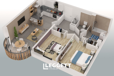 Appartement à vendre à ABONDANCE  - 3 pièces - 66 m² 