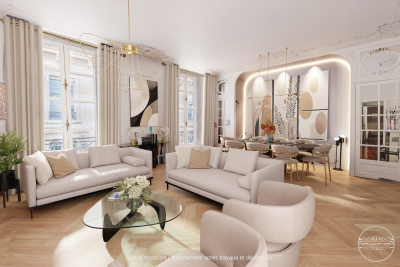 Appartement à vendre à PARIS 1ER Maison Blanche - 5 pièces - 144 m² 