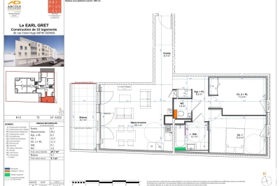 Appartement à vendre à GENAS  - 3 pièces - 69 m² 