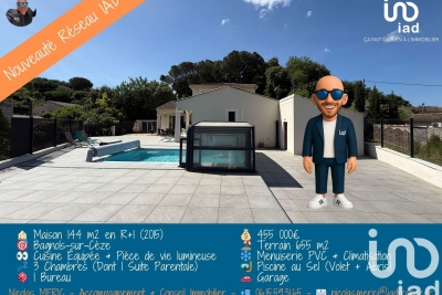 Maison à vendre à BAGNOLS-SUR-CÈZE  - 5 pièces - 144 m² 