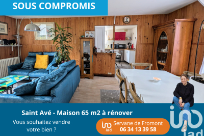 Maison à vendre à ST-AVÉ  - 3 pièces - 65 m² 