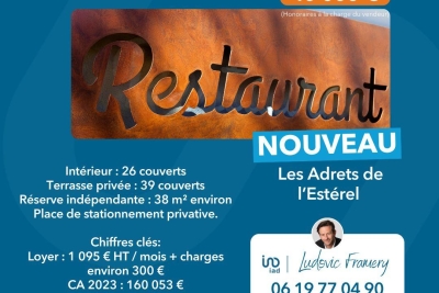 Commerce à vendre à LES ADRETS-DE-L'ESTÉREL   - 69 m² 