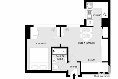 Appartement à vendre à PARIS 19EME Folie Mericourt 11 - 2 pièces - 28 m² 