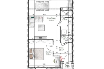 Maison à vendre à LA FLOTTE  - 2 pièces - 52 m² 