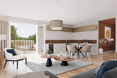 Appartement à vendre à ANGERS Baumette (Zone Naturelle) - 2 pièces - 44 m² 