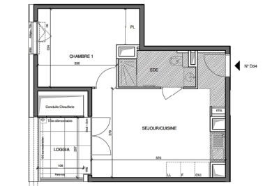 Appartement à vendre à ANNECY  - 2 pièces - 40 m² 