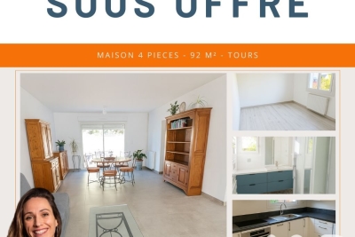 Maison à vendre à TOURS  - 4 pièces - 92 m² 