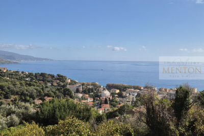 Maison &agrave; vendre jardin vue mer menton 