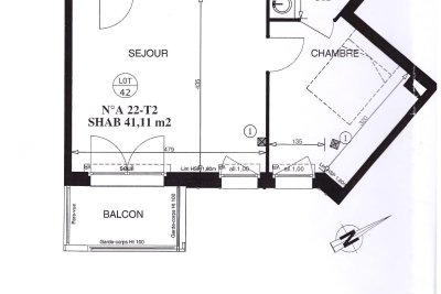 Appartement à vendre à NANTES  - 2 pièces - 41 m² 