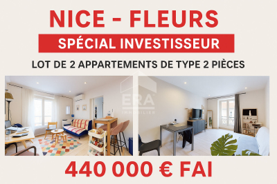 Apartment for sale in NICE  - 4 rooms - 61 m² 