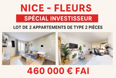 Apartment for sale in NICE  - 4 rooms - 64 m² 