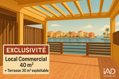 Commerce à vendre à LE BARCARÈS   - 40 m² 