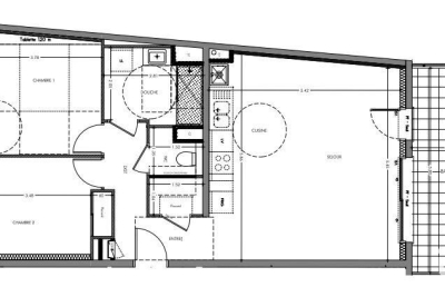 Appartement à vendre à SASSENAGE  - 3 pièces - 68 m² 