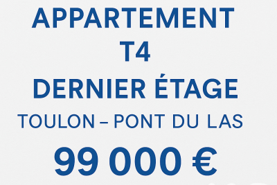 Appartement à vendre à TOULON  - 4 pièces - 44 m² 