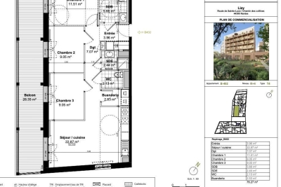 Appartement à vendre à NANTES  - 4 pièces - 76 m² 