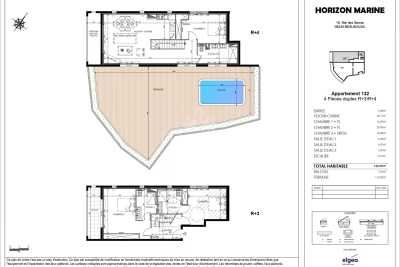 Apartment for sale in BEAUSOLEIL Cap-d'Ail - 5 rooms - 122 m&sup2; 