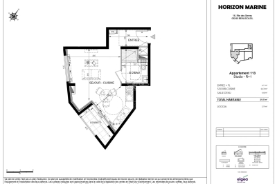 Appartement à vendre à BEAUSOLEIL  - 1 pièces - 29 m² 